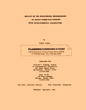 cover illinois group home impact study